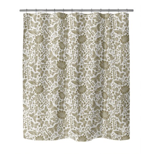 Rosalind Wheeler Coen Floral Shower Curtain Wayfair